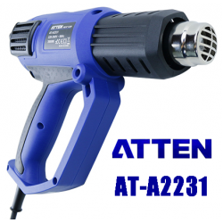 ATTEN AT-A2231 HEAT GUN οικονομικό επαγγελματικό πιστόλι θερμού αέρα 2000W για εργαστήριο εκπαίδευση μοντελισμό